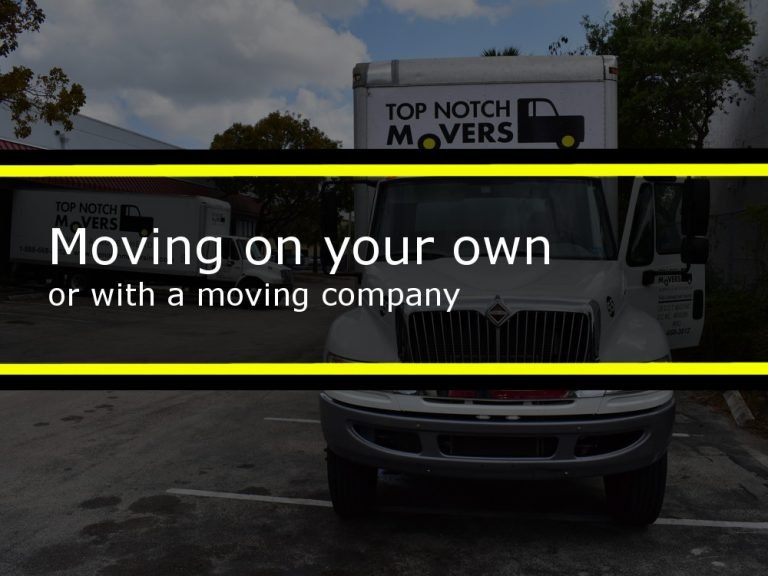 Moving on your own or with movers