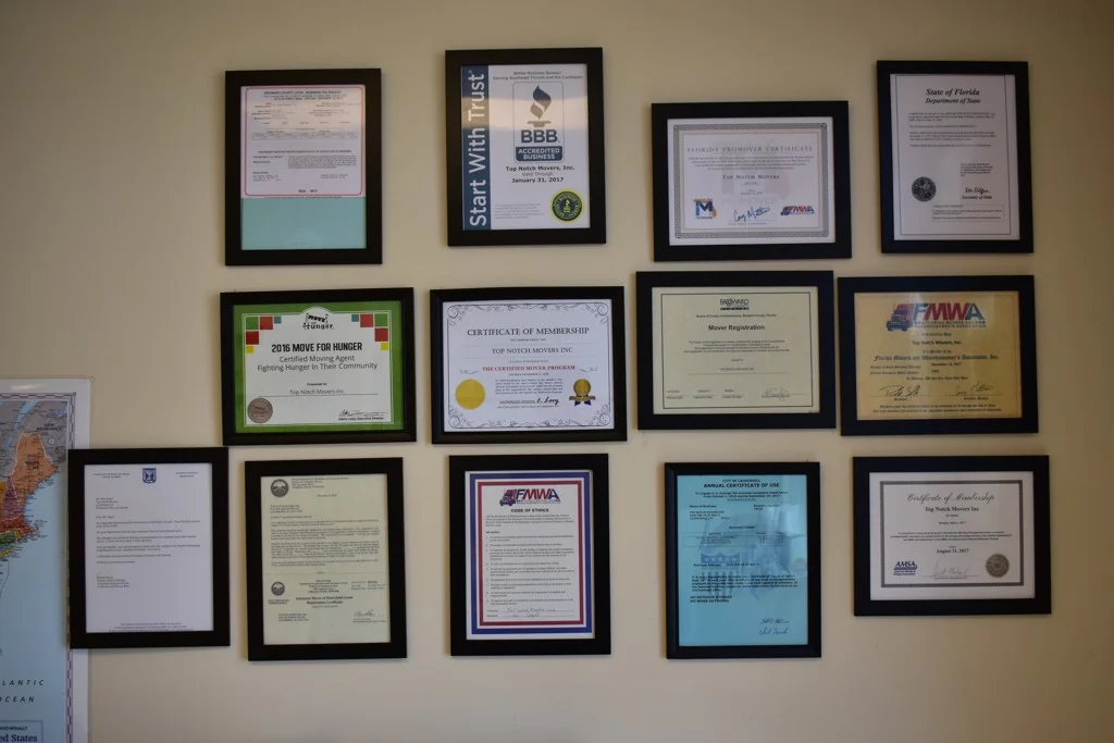About us: Our Licensing and Certificates