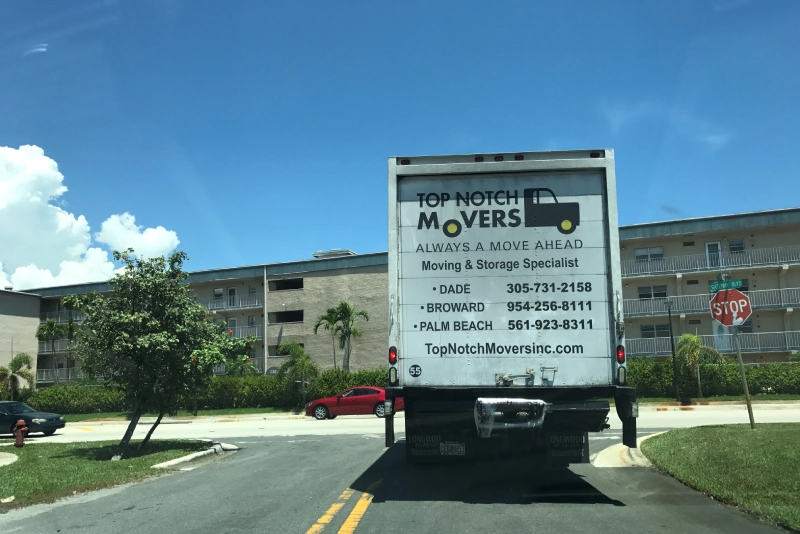 Local Moving Services within State, Top Notch truck on the way to Tampa, FL